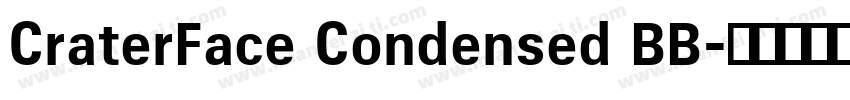 CraterFace Condensed BB字体转换